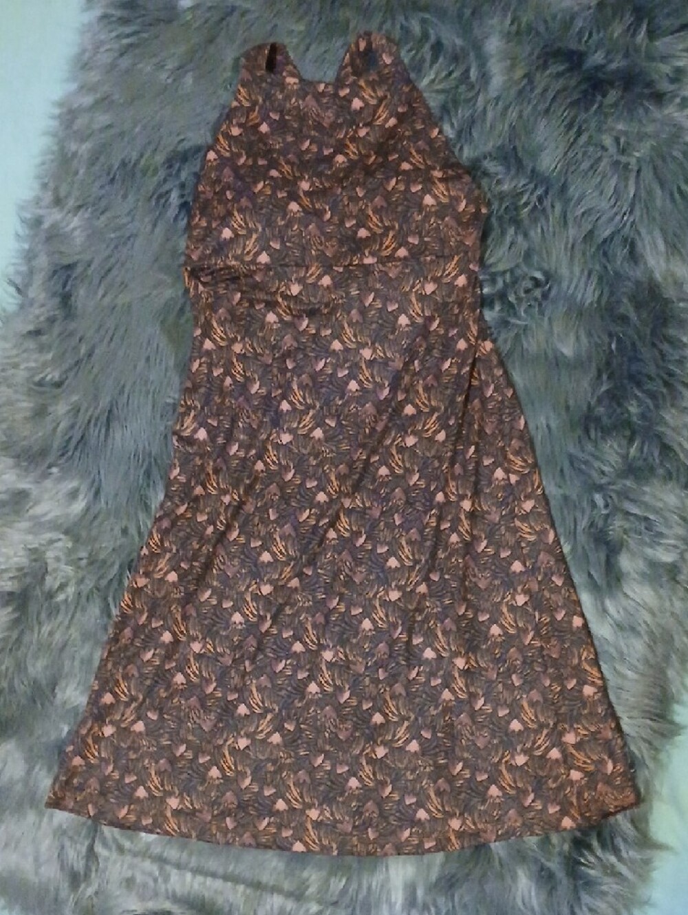 EUC Patagonia  Tank Dress in  Mauve Pink & Maroon